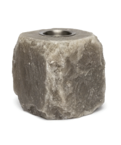 Difusor de aceite de cristal de sal gris para yoga
