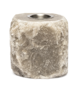 Difusor de aceite de cristal de sal gris para yoga