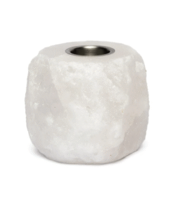Difusor de aceite de cristal de sal blanco para yoga