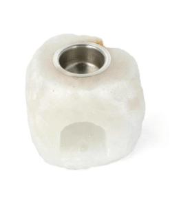 Difusor de aceite de cristal de sal blanco para yoga