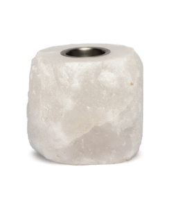 Difusor de aceite de cristal de sal blanco para yoga