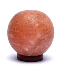 Lámpara de sal esfera con cable y bombilla LED para yoga
