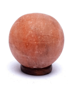 Lámpara de sal esfera con cable y bombilla LED para yoga