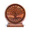 Lámpara de sal árbol de la vida con cable y bombilla LED para yoga